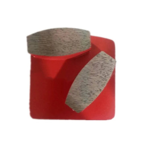 Husqvarna Single Drum Shape Metal Segment For Concrete Terrazzo Floor Redi Lock Two Teeth Grinding Block Husqvarna Plates 12PCS