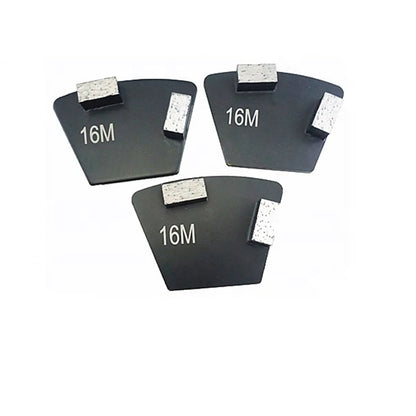 ASL36 Blastrac Trapezoid Magnetic Grinding Plate Two Rectangle Segments ASL Diamond Pads For Concrete Terrazzo 12PCS