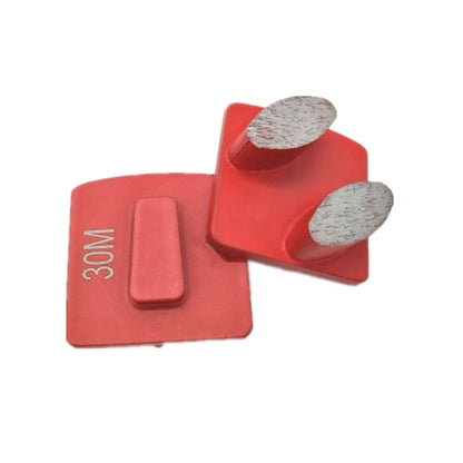 Husqvarna Diamond Grinding Shoes Factory Price Double Oval Grinding Segments Concrete Surface Blocks Floor Diamond Pads For  9PCS