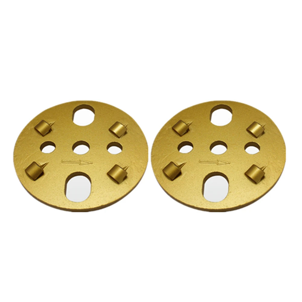 9 PCS Four Quarter PCD Metal Bond Diamond Grinding Disc - 4 Inch Concrete Floor Pad for Efficient Removal of Thick Epoxy Coating