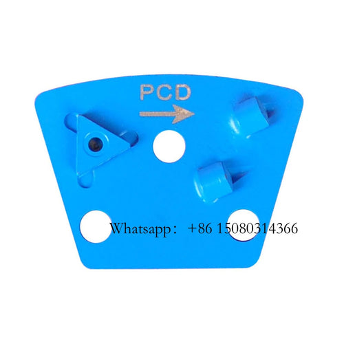 ASL Removal Glue Adhesive Concrete PCD Grinding Disc ASL Trapezoid Diamond Segments With Triangle Alloy Tipped 12PCS