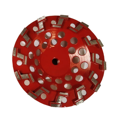 9PCS Z Shape Segments Diamond Cup Wheel - Multi Sizes Stone Grinding Disc with M14 Holes for Concrete and Terrazzo Floor Polishi