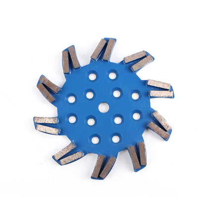 10-Inch Metal Bond Diamond Grinding Disc with 20 Rectangle Segments for Concrete and Terrazzo Floor - Pack of 3