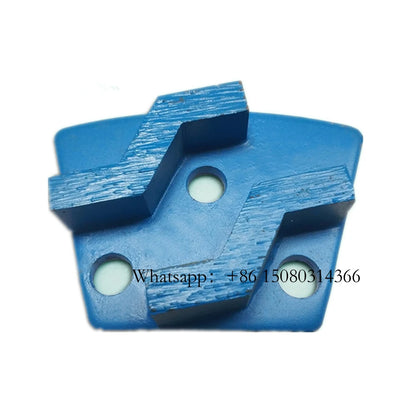 ASL Trapezoid Blastrac Grinding Pads ASL Diamond Shoes M6 Thread Holes Floor Disc For Concrete Grinder 12PCS
