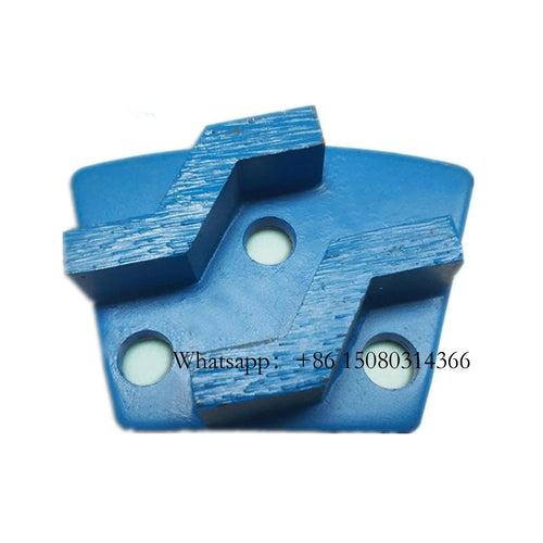 ASL Trapezoid Blastrac Grinding Pads ASL Diamond Shoes M6 Thread Holes Floor Disc For Concrete Grinder 12PCS