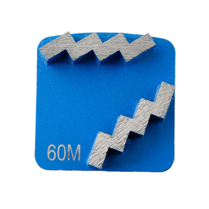 Husqvarna  Redi Lock Diamond Grinding Block  Aggressive Zigzag Diamond Grinding Shoes  Concrete Floor Compatible Redi Lock Scanmaskin Grinder Machine 9PCS