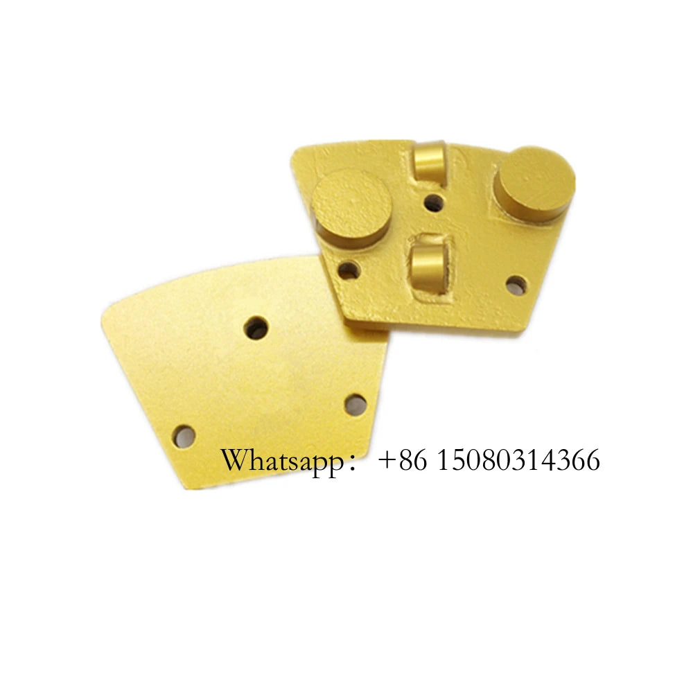 Three Connection Holes Blank Blastrac PCD Grinding Pad Aggressive Fast Floor Segment Epoxy Remove Tools 12PCS