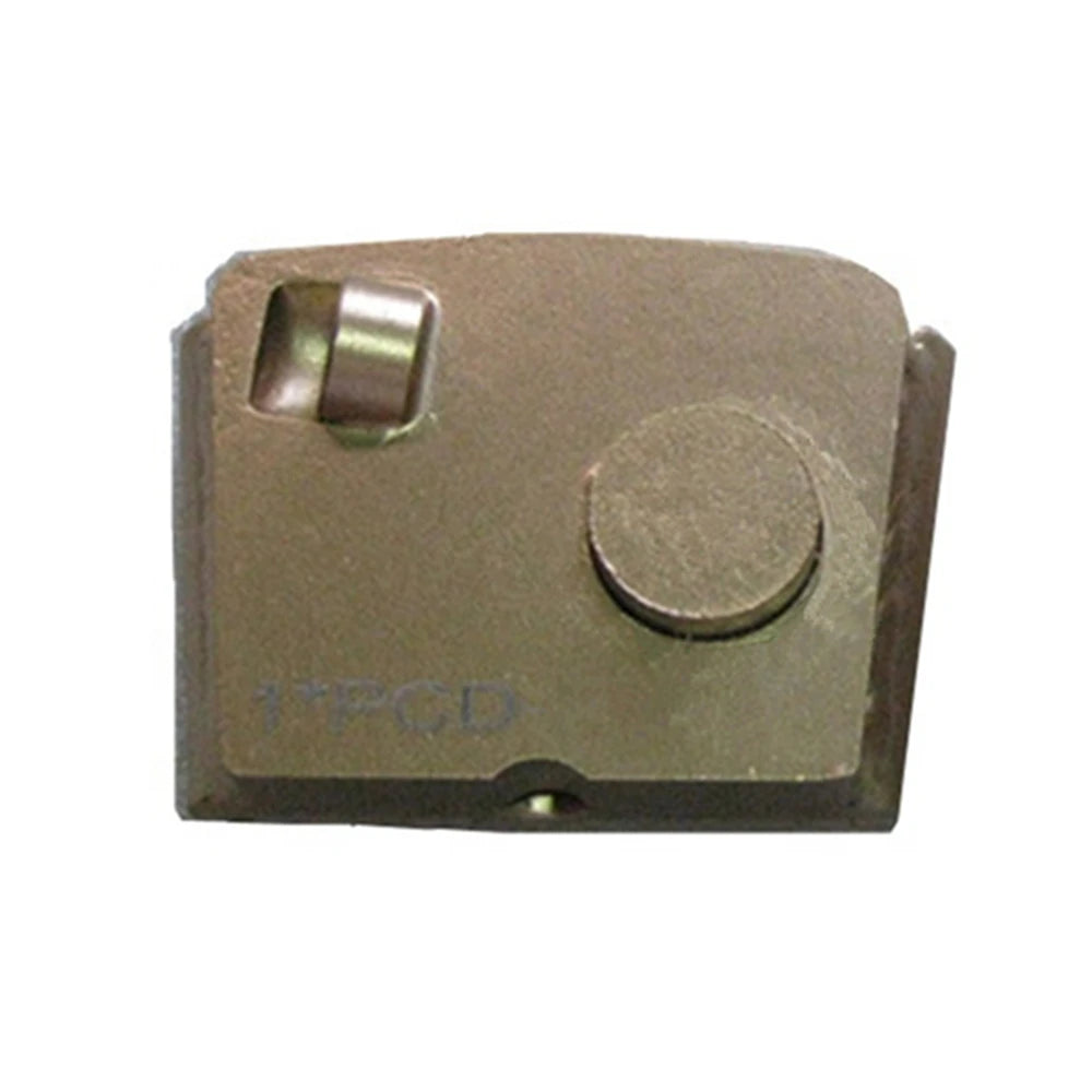Quick Change Two Quarter HTC  Quick Lock   PCD Grinding Blades  Coarse Concrete Floors Blastrac Trapezoid Metal Base Welded HTC  EZ  Blank 9PCS