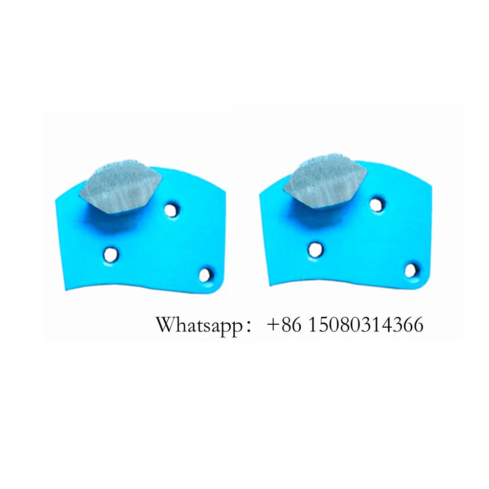 Single Floor Grinding Bar M6 Thread Holes Connection Hexagonal Segment Medium Bond Blades For ASL Grinder 12PCS