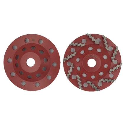 Sharp Zigzag Segments Diamond Grinding Disc 6 Inch 22.23mm Holes Floor Polishing Grinding  Suitable for Hand Angle Grinder  6PCS