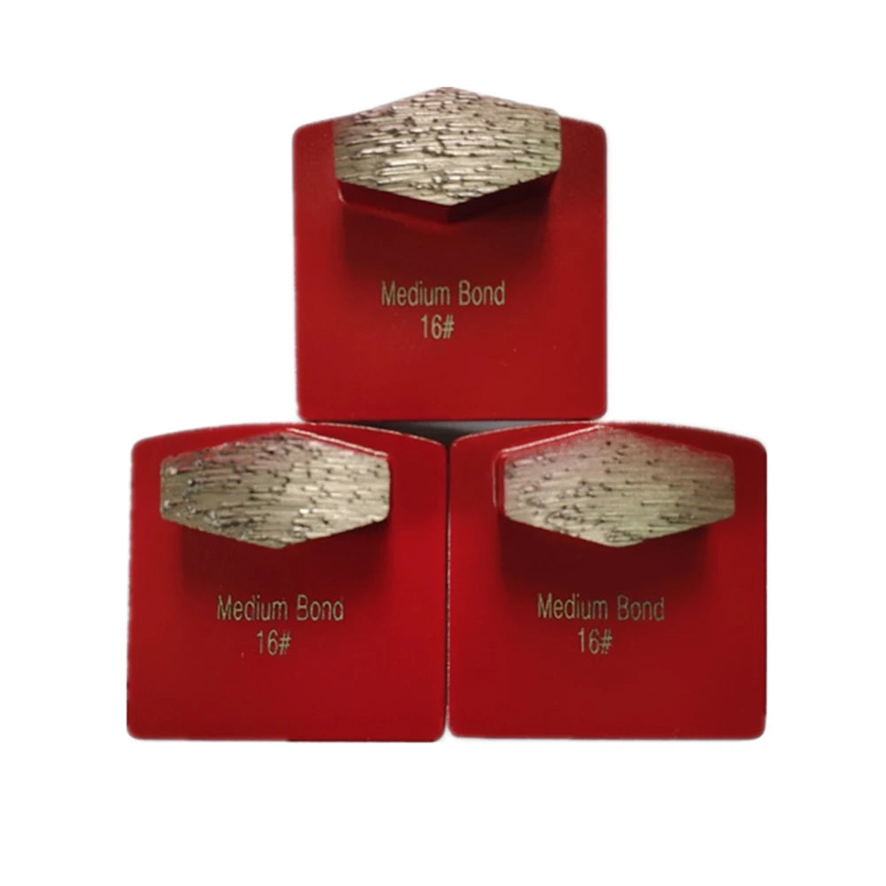 Husqvarna Redi Lock Diamond Grinding Pads Redi Lock Quick Change Concrete Grinding Shoes With One Hexagonal Segments 9PCS