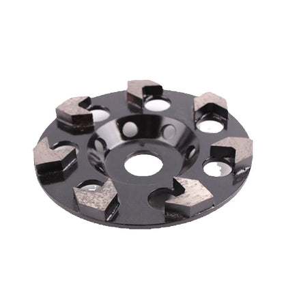 9PCS 5-Inch Diamond Metal Grinding Disc with Hard Bond and Seven Arrow Abrasive Segments for Concrete - Diameter 125mm