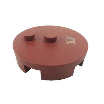 3 Inch Diamond Grinding Disc with Grit 30 Medium Bond Concrete Plates Double Post STI Diamond With Five Curved Segments - 9PCS