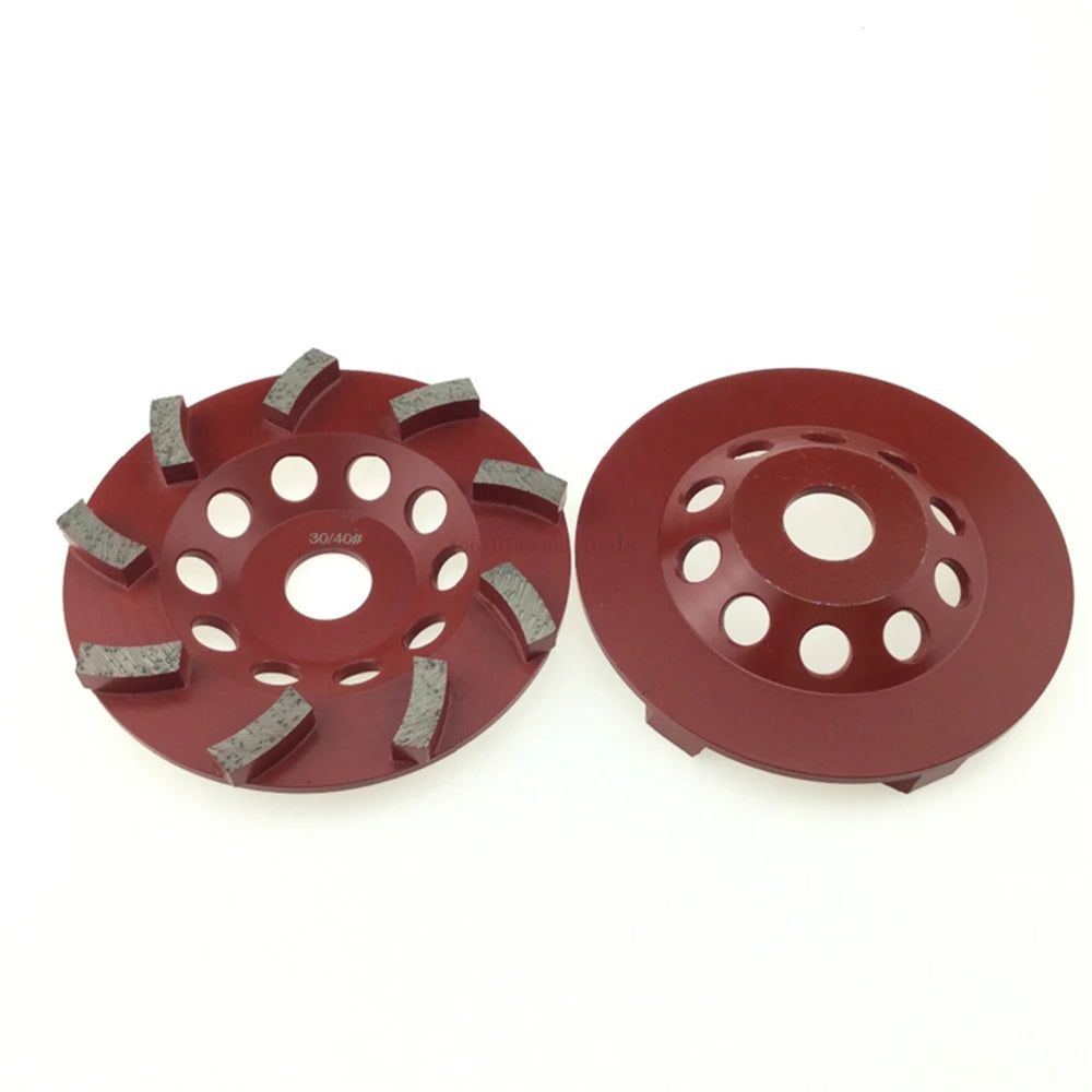 Super Long Lifespan 5 Inch Metal Diamond Cup Wheel with 18 Segments for Concrete Floor Grinding - 9PCS