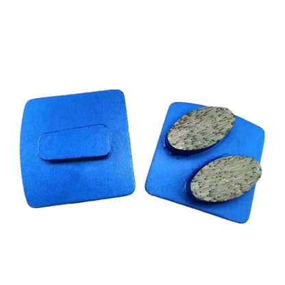 Husqvarna Diamond Grinding Shoes Oval Shape Segments Grinding Plates  Diamond Floor Disc With Two Ellipse Bars For Terrazzo Stone 12PCS