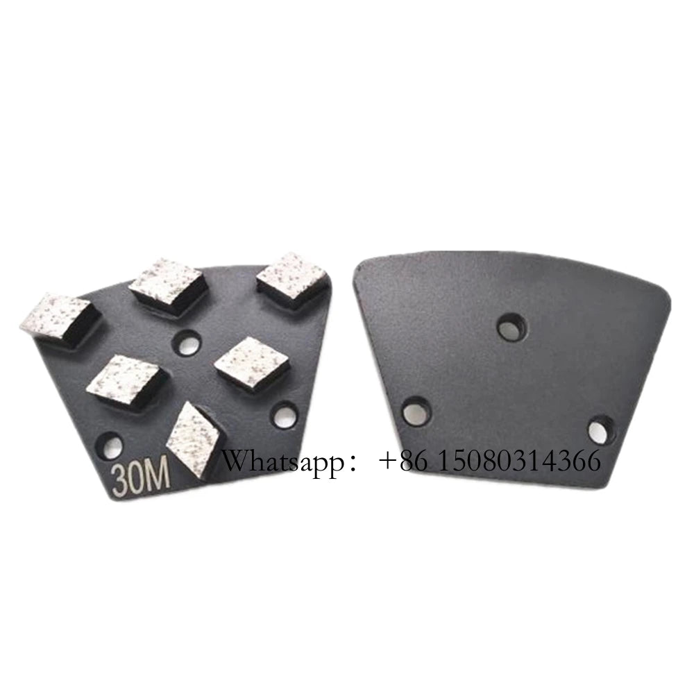 ASL  Blastrac Trapezoid Concrete Grinding Tools Six Rhombus Segments Diamond Abrasive Disc For ASL Grinder 12PCS