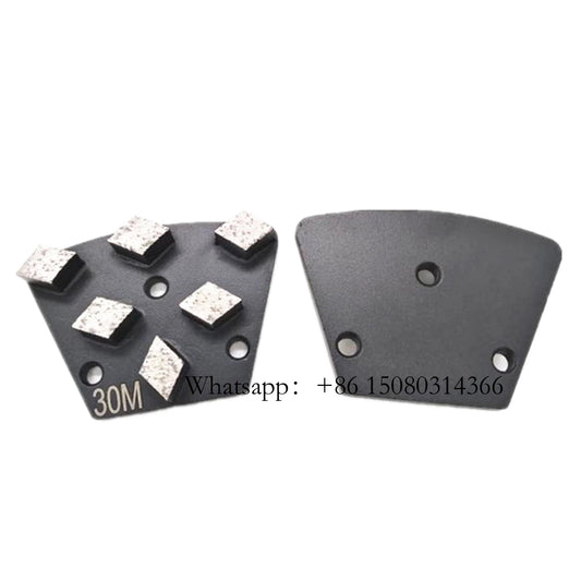 ASL  Blastrac Trapezoid Concrete Grinding Tools Six Rhombus Segments Diamond Abrasive Disc For ASL Grinder 12PCS