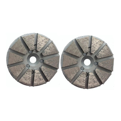 Diamond Grinding Disc Series For Concrete Grinding Shoes 100mm Diameter Two Pins Metal Floor Pads Pizza Segments Plates 9PCS