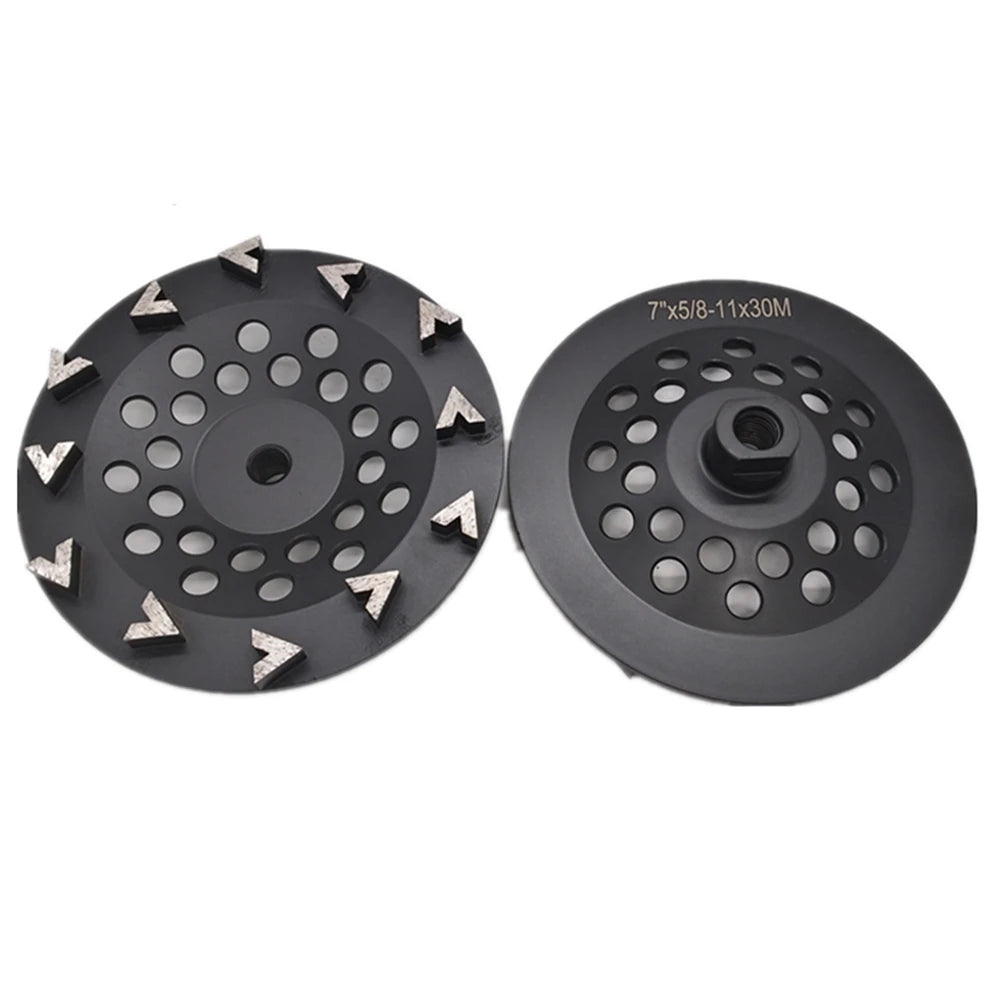 Inch Diamond Grinding Cup Wheel with Twelve Arrow Segments for Floor Edge Grinding and Concrete Abrasive Tooling - Pack of 3PCS
