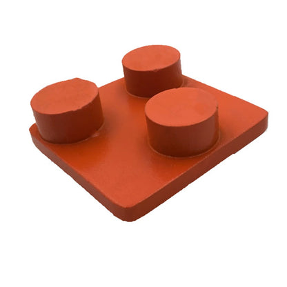 Husqvarna Redi Lock Diamond Grinding Pads Redi Lock Diamond Grinding Plates Three Round Segments Metal Floor Grindng Block For Aztec  Diamatic Sase 12PCS