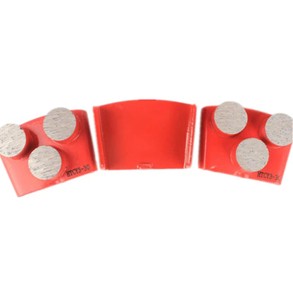 Extra Hard Bond HTC  EZ Lock Diamond Metal Polishing Pads with Five Round Bars for Long Lifespan Concrete Grinding - 9PCS