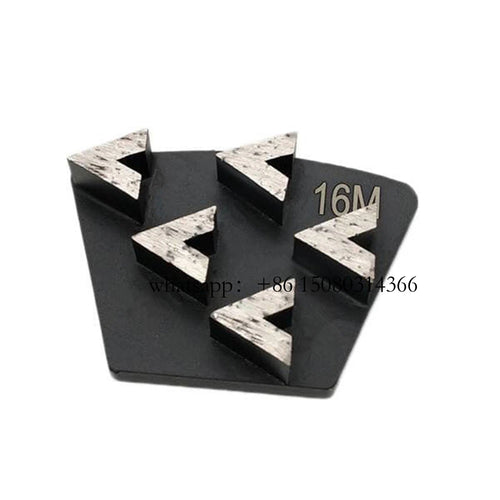 12PCS  Diamond Grinding Block with Five Sharp Arrow Segments for Concrete and Asphalt Floor Polishing