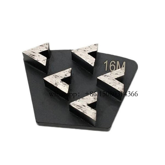 12PCS  Diamond Grinding Block with Five Sharp Arrow Segments for Concrete and Asphalt Floor Polishing