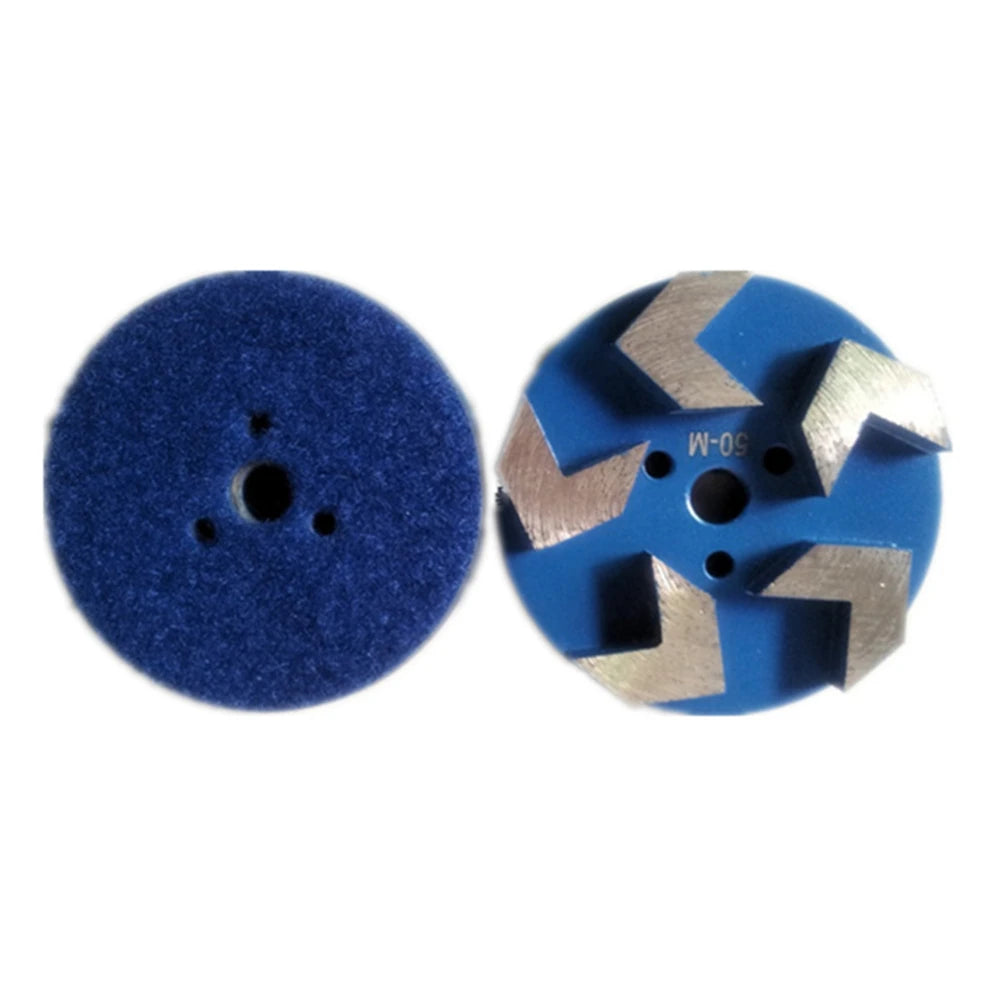 3 Inch D83mm Back Sticking Diamond Grinding Pads with Five Sharp Arrow Segments for Concrete Floor Polishing 9PCS