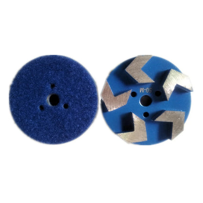 3 Inch D83mm Back Sticking Diamond Grinding Pads with Five Sharp Arrow Segments for Concrete Floor Polishing 9PCS