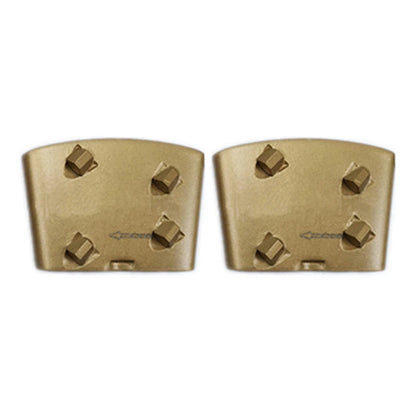 Four Quarter Reverse PCD Plates for HTC  EZ T-Rex Super Sharp Floor Grinding  Epoxy Glue Coating Removal Tools for Grinder 12PCS