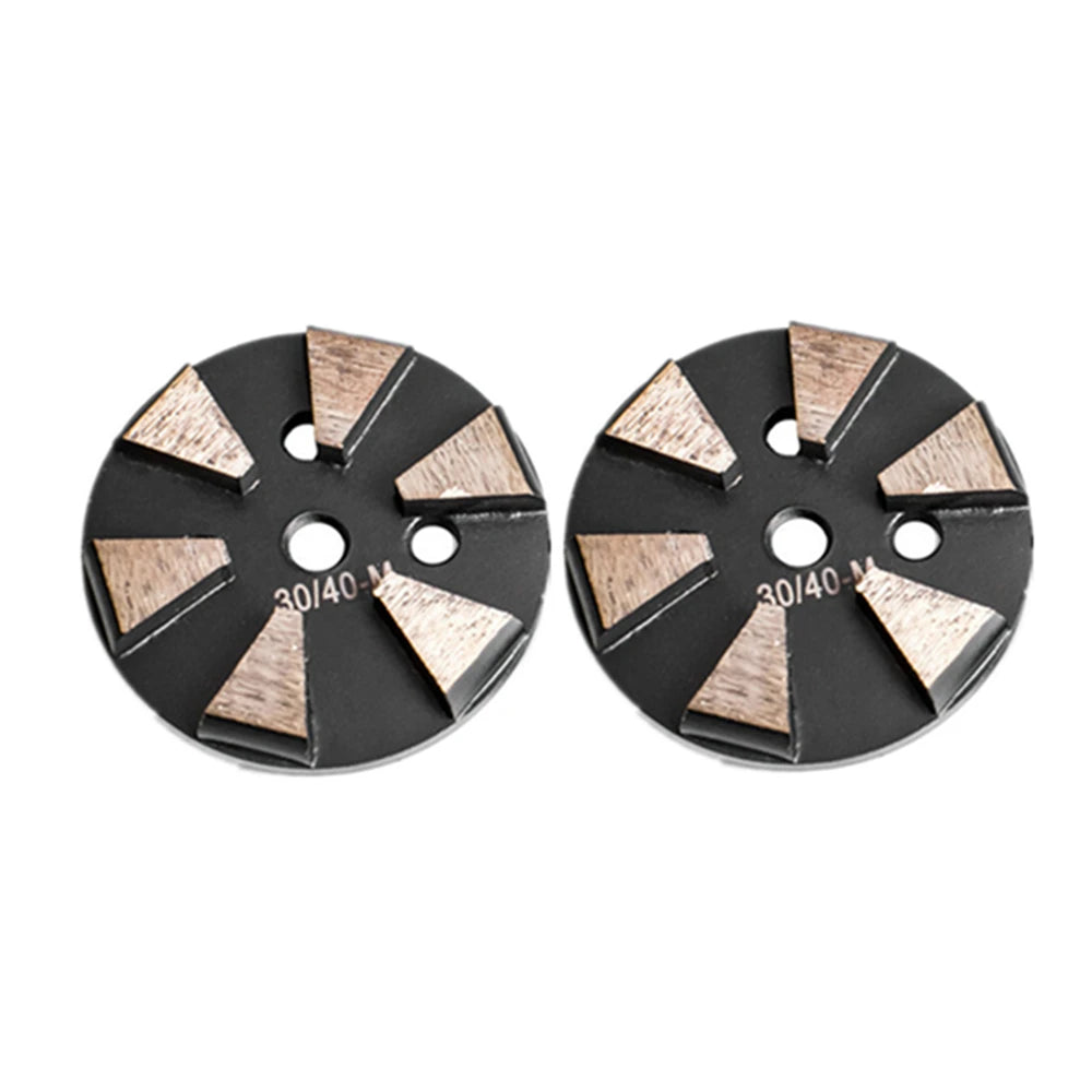 High Performance Diamond Cup Grinding Wheel for Concrete Polishing with Six Trapezoid Segments and D83mm Metal Floor Disc 9PCS