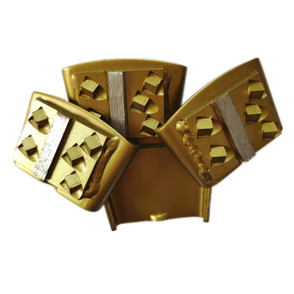 Gold Five Quarter PCD HTC EZ Change Diamond Scraper for Epoxy Removal Coating Removal Grinder Metal Bond Diamond Pads 12 PCS