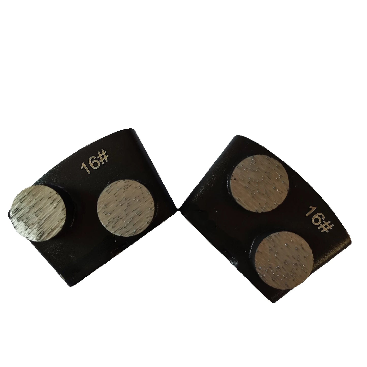 HTC  EZ Change Diamond Grinding Shoes HTC  EZ Quick Change Concrete Floor Pads with GB    Two Round Shape Grinding Segments 12PCS