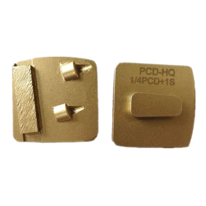 Husqvarna/Scanmaskin PCD grinding shoes The Redi Lock Diamond Grinding Block  PCD Pads with Two Quarter And One Bar Are Perfect For Coating Removal 9 PCS