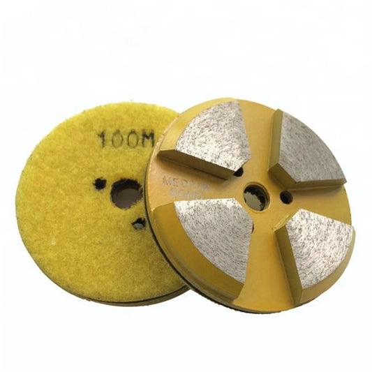 Diamond Grinding Disc 3 Inch Polishing With Four Segments For Rough Concrete Terrazzo Floor 9PCS