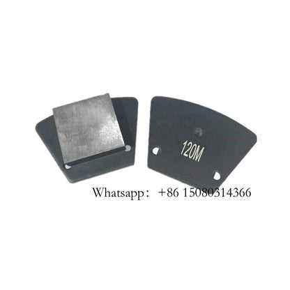 Big Bar Segmented Magnetic Diamond Grinding Shoes Blastrac Metal Bond Concrete Floor Pads For CPS Machine 12PCS