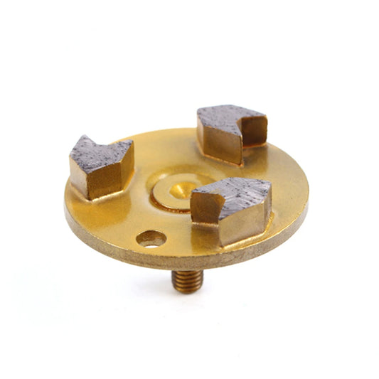 Single Thread Pin Diamond Plus Metal Grinding Wheel 3 Inch for Stone and Concrete Terrazzo Floor D68mm 12PCS