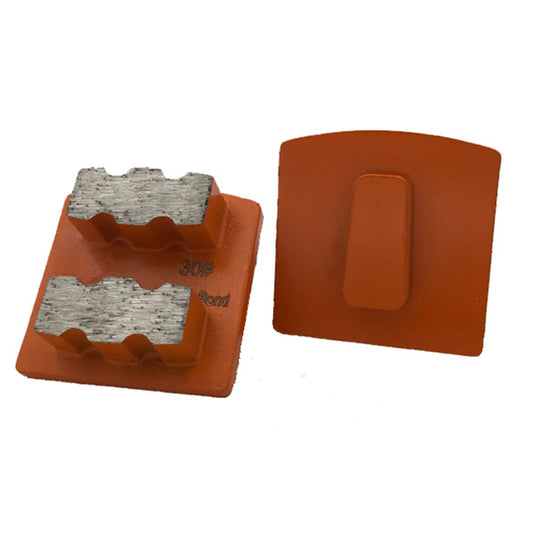 Husqvarna / Scanmaskin  Redi Lock Diamond Grinding Pads Redi Lock Grinding Winds Medium Bond and Double E Shape Segments - 9 PCS for Quick Concrete Polishing with  Grinder.