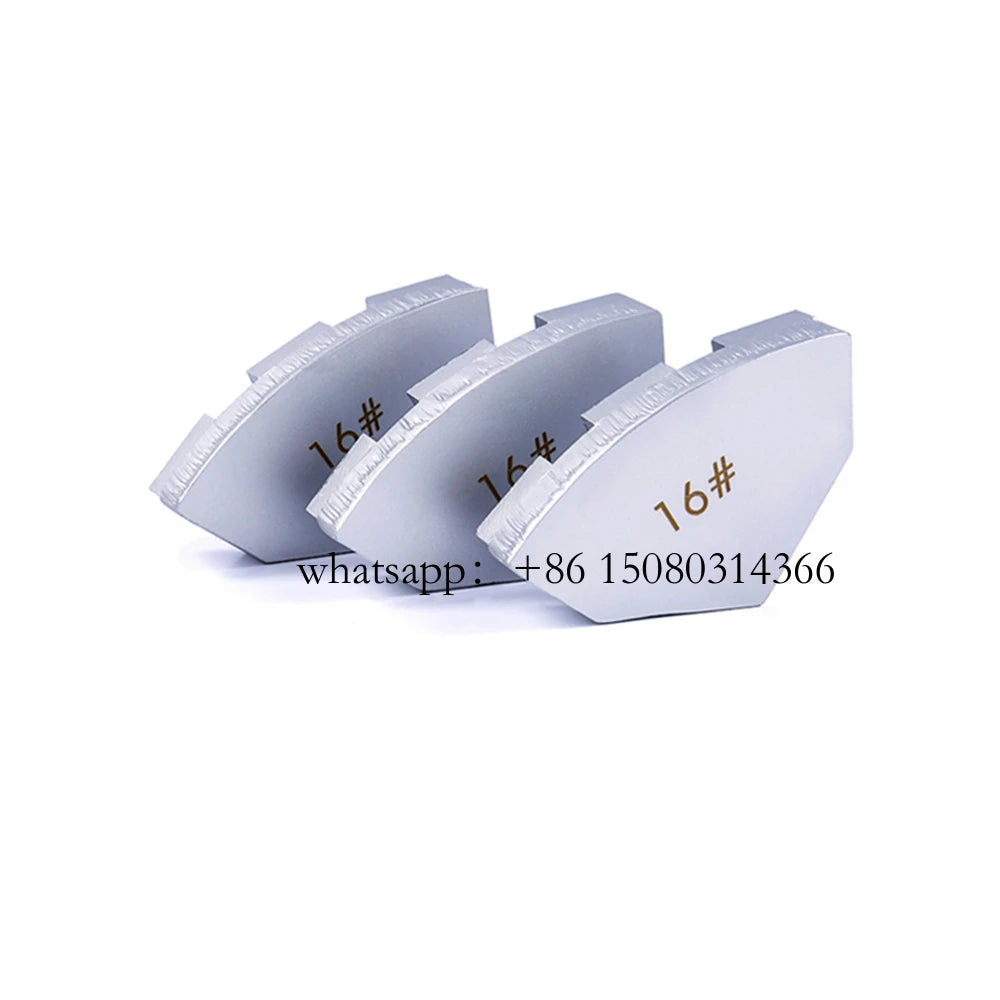 12PCS Cassani Diamond Grinding Shoes with Five Segments for Concrete and Terrazzo Floor Renovation