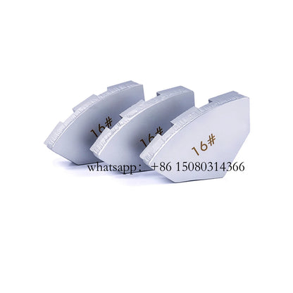 12PCS Cassani Diamond Grinding Shoes with Five Segments for Concrete and Terrazzo Floor Renovation