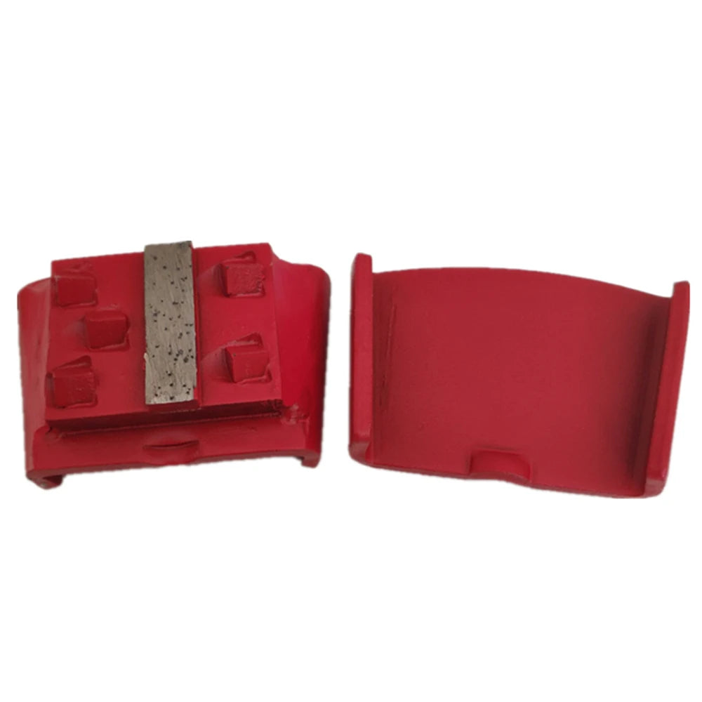 Diamond PCD Grinding Shoes for Concrete Floors HTC   EZ Fast Change with Five Quarter Segments for Epoxy Removal Grinder 12PC
