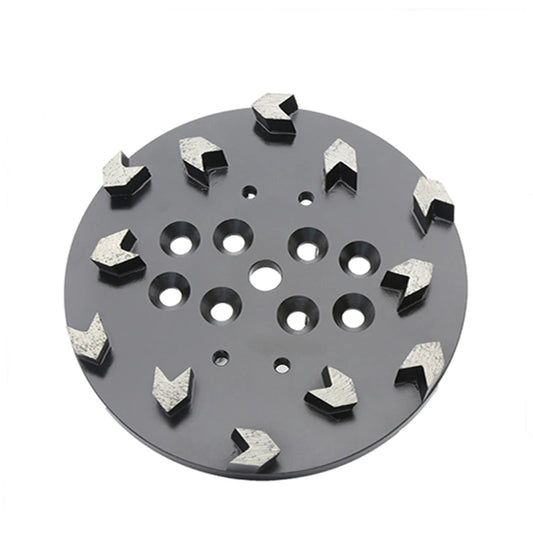 Sharp Arrow Segments 10 Inch Diamond Grinding Wheel for Hard Bond Flooring - Abrasive Disk for Concrete and Terrazzo Floor 3PCS