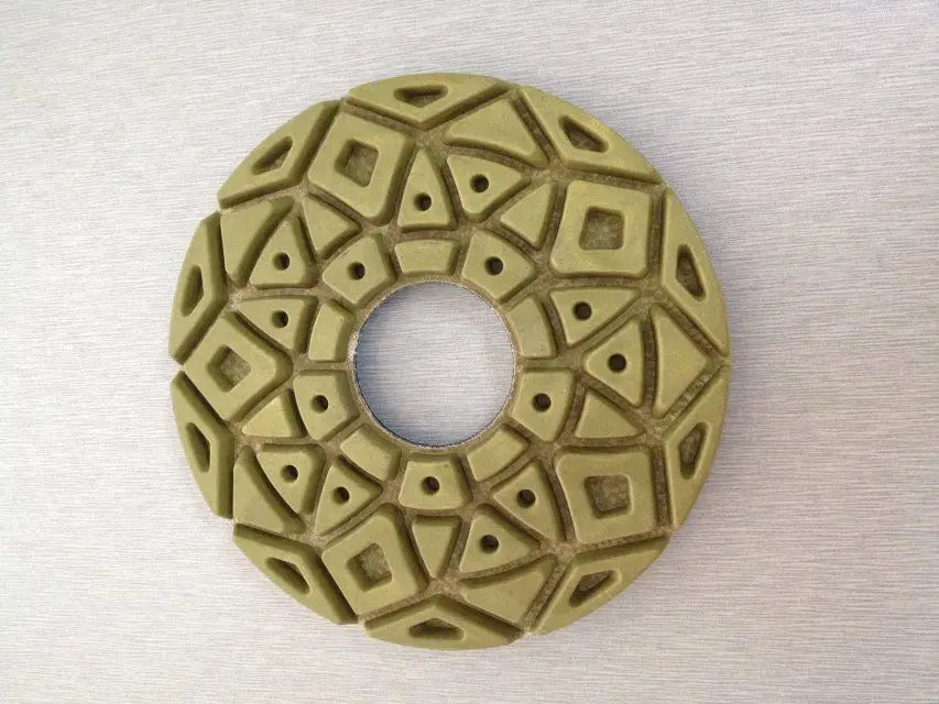 5Inch Diamond Floor Renew Wet/Dry Polishing Pad Metal Resin Pad For Grinding Stone Marble Granite Concrete Terrazzo Floor 10pcs