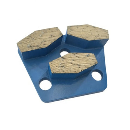 ASL Trapezoid Disc Diamond Pads with 3 segments are ideal for concrete grinding and come in a set of 9 PCS