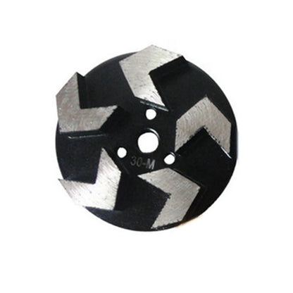 Diamond Magnetic Grinding Plate 3 Inch Concrete Edge Wheel With Sharp Arrow Segments For Rough Floor Epoxy Coating Removal 9PCS