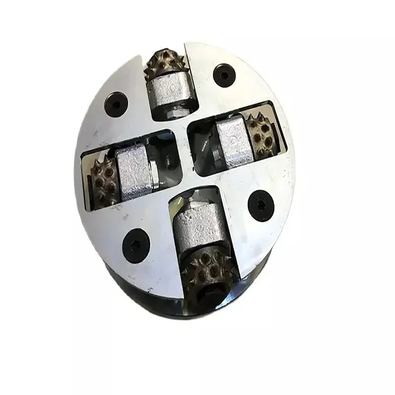 Bush Hammer 125MM New Item Single Layer 4 Rollers Rotary Plate Diamond Abrasive Tool For Grinding Concrete And Stone