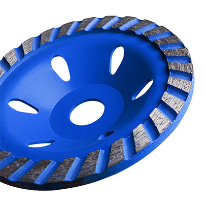 Abrasive Tools 4 Inch Sintered Diamond Grinding Cup Wheel 5 Continuous Rim Turbo Disc  Angle Grinder 9PCS  Efficient  Performanc