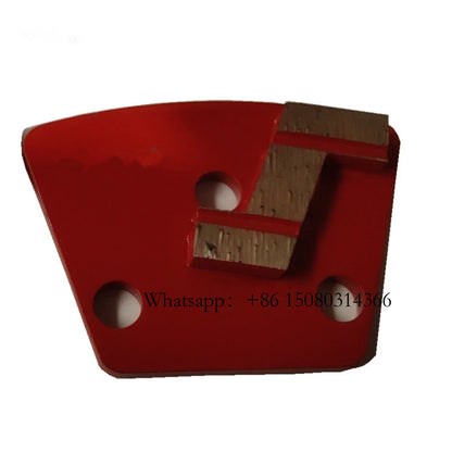 Blastrac Trapezoid Diamond Grinding Shoes With Thread Holes ASL Metal Concrete Floor Tools  Single Z Shape Segment 12PCS