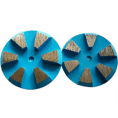 Floor Grinding Plates D83mm 3 Inch Diamond Grinding Disc with Six Segments Single/Double Post Metal Concrete Polishing Pads 9PCS