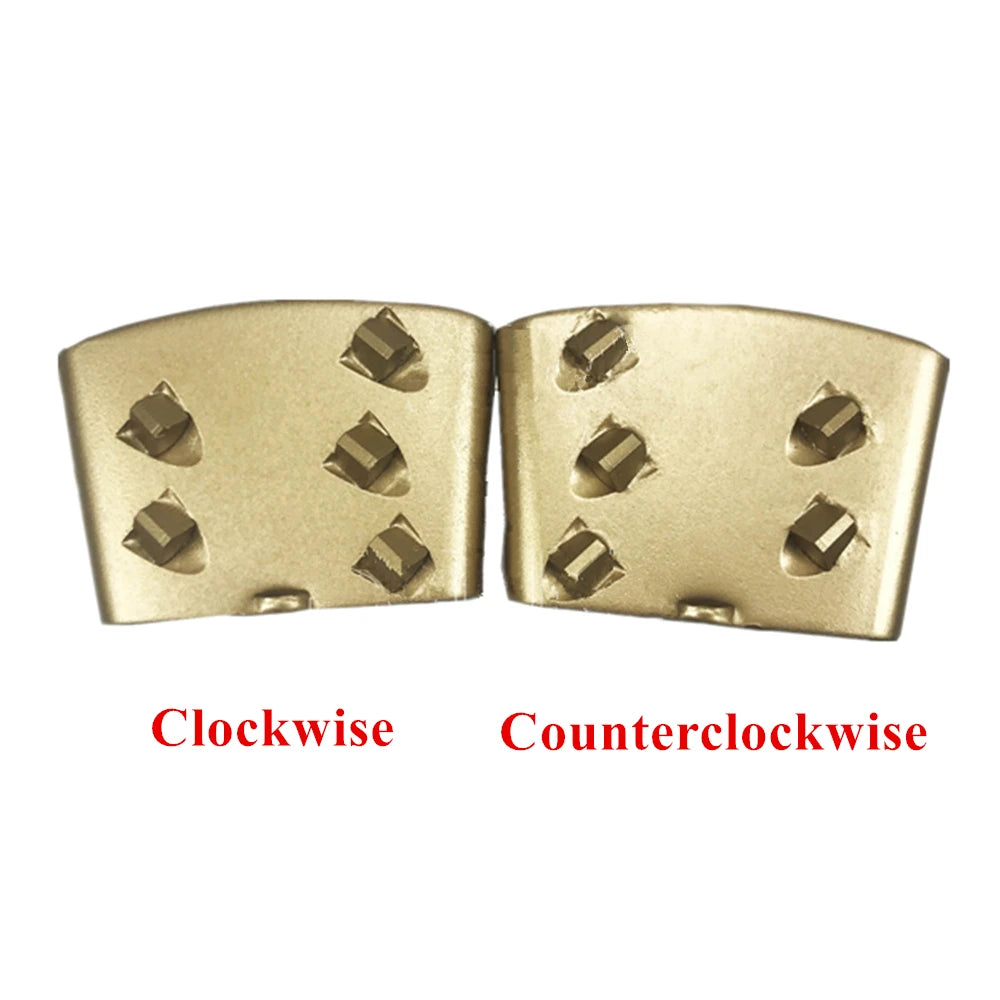 Quick Change HTC  EZ T REX Classic Type PCD Grinding Segment - Five Reversed Epoxy Scraper for Rough Floor Renovation 9PCS